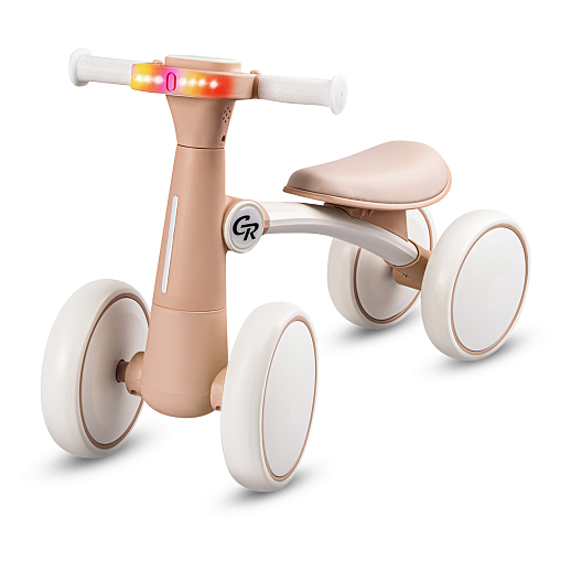 Беговел CITYRIDE, модель CR-BB-05, колёса EVA, рама пластик, музыка Шаинского, свет, кремовый, в/к в Джамбо Тойз #9