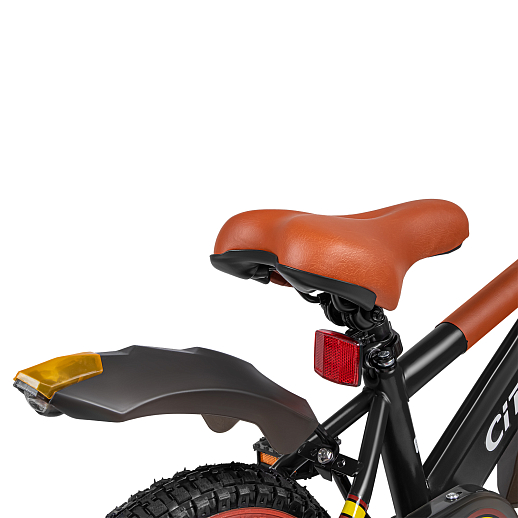 Велосипед двухколёсный CITYRIDE, модель CR-B2-07F52, колеса 12", рама сталь, колеса сталь, балансирные колеса со светом, маячок в заднем крыле, цвет чёрный в Джамбо Тойз #10