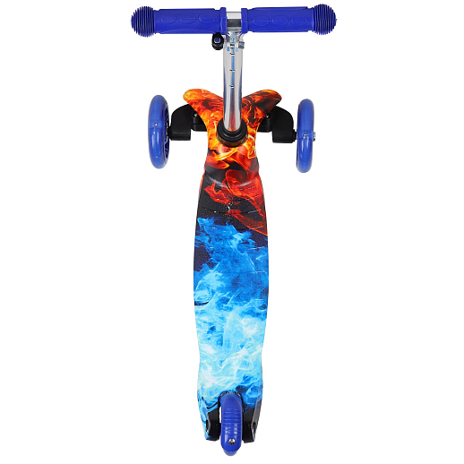 Самокат трехколесный CITY-RIDE (пакет). Руль телеск.: алюминий с резин.рукояткой. Дека: PP+нейлон гидрографика, размеры 51*11 см. Колеса: 110/76 PU со светом. Максимальная нагрузка: 35кг. Возраст: от 3 лет. Подшипник: Аbec-5 в Джамбо Тойз #4