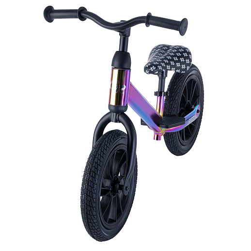 Беговел "CITYRIDE REVO" air 12". Рама сталь, вынос, диск пластик. Сиденье с эксцентриком. Цвет бензин синий в Джамбо Тойз #4