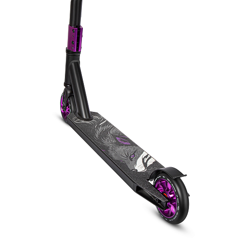 Трюковый самокат CITYRIDE REVO, в/к, T-bar сталь 53*60см, дека алюм.50*10см, колеса PU 86A 110мм, алюм. диск, вилка сталь., HIC, цвет фиолетовый в Джамбо Тойз #2