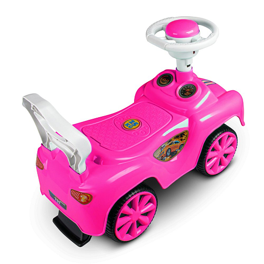 ТМ "Компания Друзей" Каталка Толокар "Гоночная машина" фуксия сигнал на руле, в/к 27х27х55 см в Джамбо Тойз #3