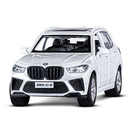 ТМ "Автопанорама" Машинка металлическая 1:43 BMW X5M, белый, инерция, откр. двери, в/к 17,5*12,5*6,5 см в Джамбо Тойз #4