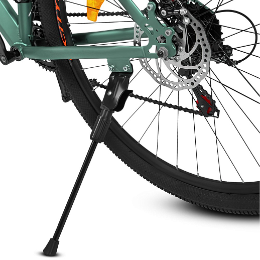 Велосипед двухколёсный CITYRIDE, модель CR-B2-SH01, рама сталь, размер колёс 26", двойные алюминиевые обода, 21 скорость, амортизационная вилка, цвет зеленый в Джамбо Тойз #5