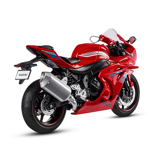 ТМ "Автопанорама" Мотоцикл металл. 1:12 SUZUKI GSX-R1000, красный, свободный ход колес, в/к 7,1 х 11,7 х 20,6 см в Джамбо Тойз #7