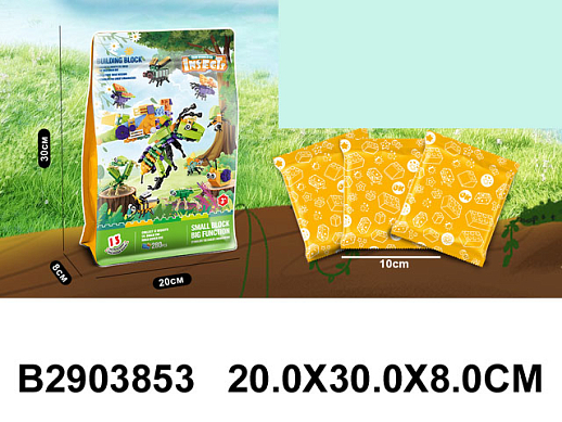 Конструктор "Оса" сборный, пакет, 280 дет., в/к 20,0*30,0*8,0 см в Джамбо Тойз #2