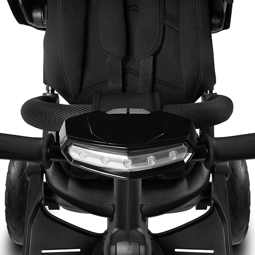 Детский трехколесный велосипед с ручкой CITY-RIDE LUNAR. Поворотное сиденье 360, складная крыша D600, подножки, надувные колеса 12/10, фара в Джамбо Тойз #8