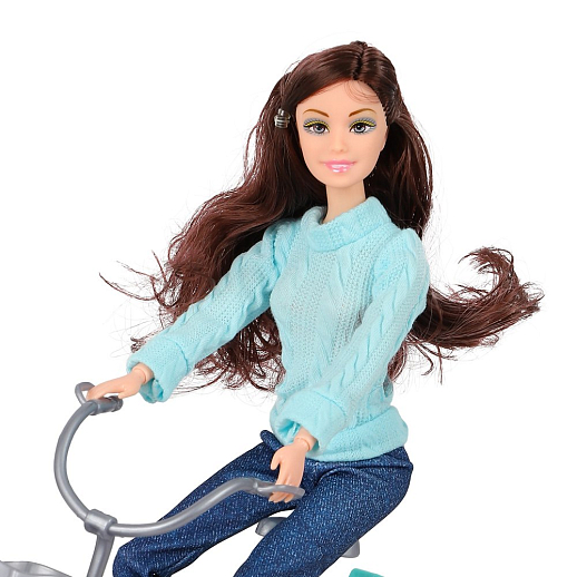 Кукла, в компл.велосипед, аксесс., в ассорт., в/к 31х10х33 см в Джамбо Тойз #2