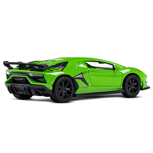 ТМ "Автопанорама" Машинка металл. 1:43 Lamborghini Aventador SVJ, зеленый, инерция, откр. двери, в/к 17,5*12,5*6,5 см в Джамбо Тойз #8