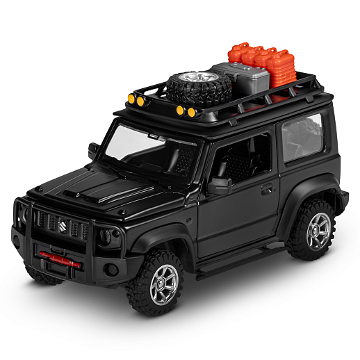 ТМ "Автопанорама" Машинка металлическая 1:32 Suzuki Jimny 2018, черный, тюнинг, откр. двери, свободный ход колес, в/к 23,5*10*4 см в Джамбо Тойз #6