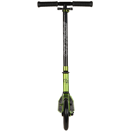 Двухколесный самокат CITYRIDE 200, ал. 50/50%, t-bar сталь, грипсы 135мм TPR, колеса PU 200/200, 86A, подножка, abec 9, цвет Зеленый в Джамбо Тойз #7