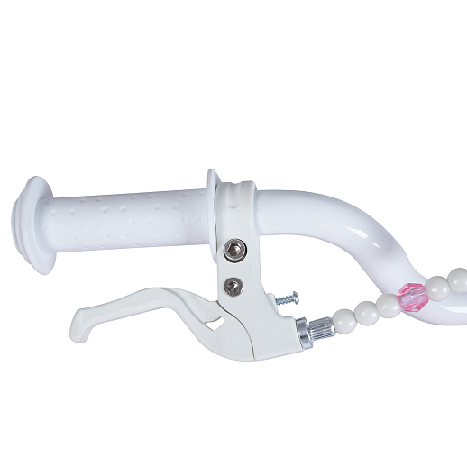 Велосипед двухколёсный CITYRIDE, модель CR-B2-09H, колеса 16", рама сталь, колеса алюминий, балансирные колеса, пластиковая корзинка, оплетка тормозных рубашек в  декортаивных бусинах, цвет розовый в Джамбо Тойз #7