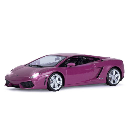 ТМ "Автопанорама" Машинка металлическая 1:24 Lamborghini Gallardo, розовый, откр. двери и багажник, свет, звук, свободный ход колес, в/к 24,5*12,5*10,5 см в Джамбо Тойз #5