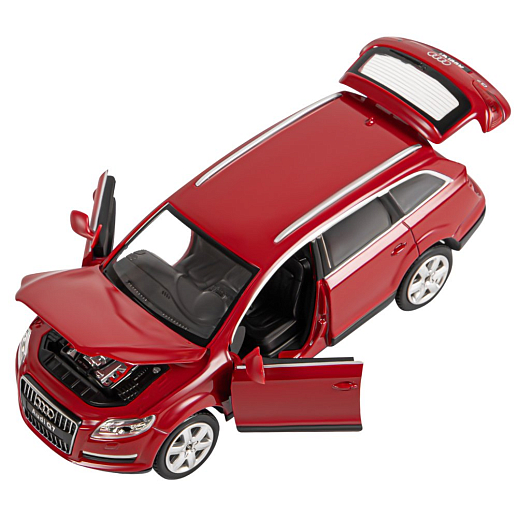 ТМ "Автопанорама" Машинка металлическая 1:24 Audi Q7, бордовый, откр. двери, капот и багажник, свободный ход колес, в/к 24,5*12,5*10,5 см в Джамбо Тойз #12