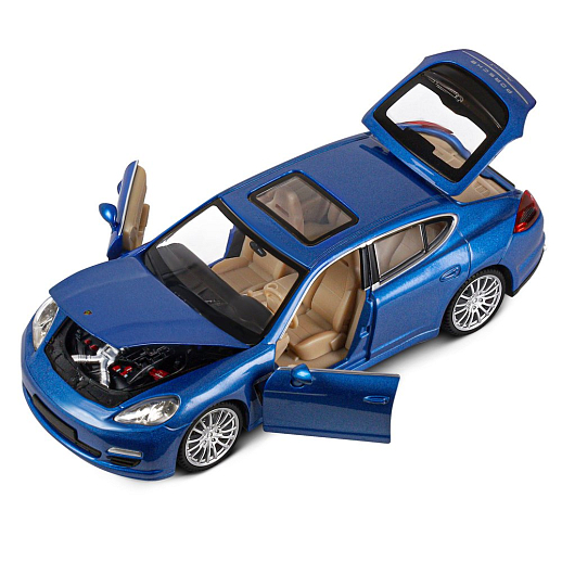 ТМ "Автопанорама" Машинка металлическая 1:24 Porsche Panamera S, синий, откр. двери, капот и багажник, свет, звук, свободный ход колес, в/к 24,5*12,5*10,5 см в Джамбо Тойз #14