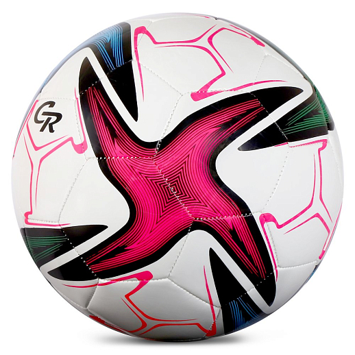 Футбольный мяч City Ride, белый/мульти, TPU 4 mm, 410г, игла в комплекте, в нейлоновом мешке в Джамбо Тойз #3