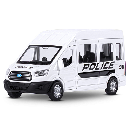 ТМ "Автопанорама" Машинка металлическая 1:52, Ford Transit, белая, откр. двери, инерция, в/к 17,5*12,5*6,5 см в Джамбо Тойз #2