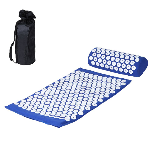 Аппликатор, в комплекте подушка (34х11х8 см), коврик (38х60 см), цвет синий, в сумке в Джамбо Тойз