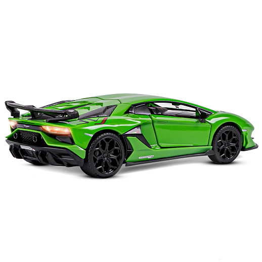 ТМ "Автопанорама" Машинка металлическая 1:32 Lamborghini SVJ, зеленый, откр. двери и багажник, свет, звук, инерция,  в/к 17,5*12,5*6,5 см в Джамбо Тойз #8