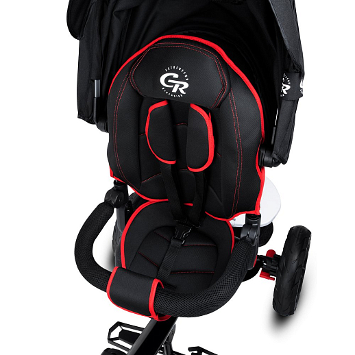 Детский трехколесный велосипед "CITYRIDE LUNAR 2.0". Пятиугольная рама, сиденье 360, складная крыша D600, подножки, надув.колеса 12/10, багажник, сумочка, фара в Джамбо Тойз #17