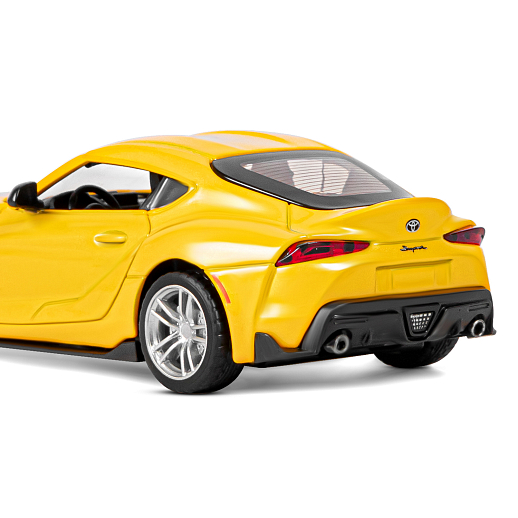 ТМ "Автопанорама" Машинка металлическая 1:31 Toyota Supra [US], желтый, откр. двери, свет, звук, инерция в/к 17,5*13,5*9 см в Джамбо Тойз #16