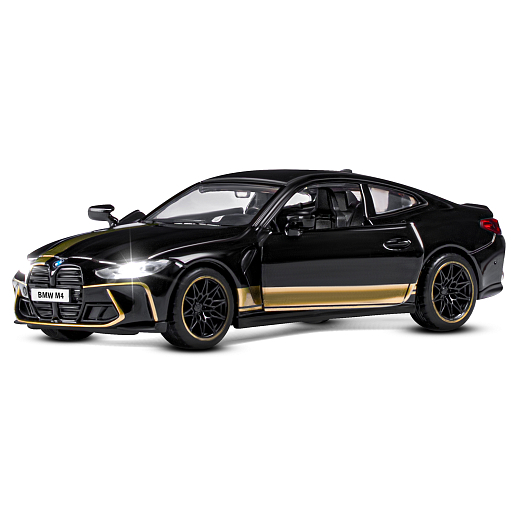 ТМ "Автопанорама" Машинка металлическая 1:32 BMW M4 (G82), черный, открываются двери, свет, звук, инерция, в/к 17,5*13,5*6,5 см в Джамбо Тойз #6
