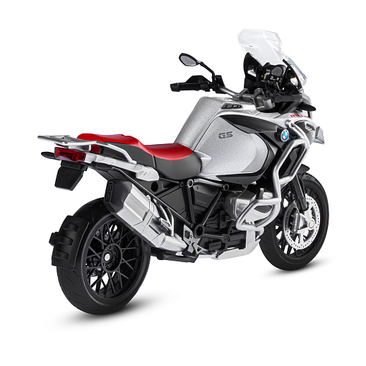 ТМ "Автопанорама" Мотоцикл металл.1:12 BMW R1250 GS Adventure, серебр., св. ход колес, в/к 7,1 х 11,7 х 20,6 см в Джамбо Тойз #10