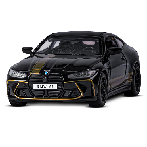 ТМ "Автопанорама" Машинка металлическая 1:32 BMW M4 (G82), черный, открываются двери, свет, звук, инерция, в/к 17,5*13,5*6,5 см в Джамбо Тойз #4