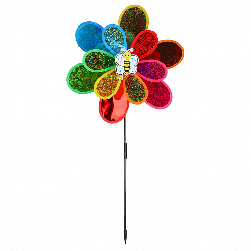 Ветерок,палочка50cм+ цветок двойной: нижн 38см и верхн 27см, микс, в наборе 4 шт в Джамбо Тойз #2