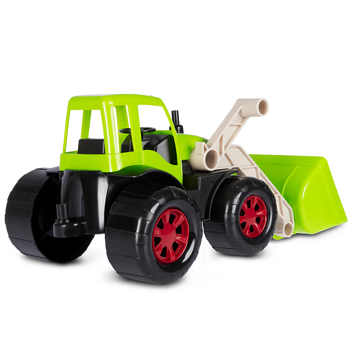 ТМ "Компания Друзей" Трактор с ковшом салатовый, в сетке 33х16х16 см в Джамбо Тойз #6