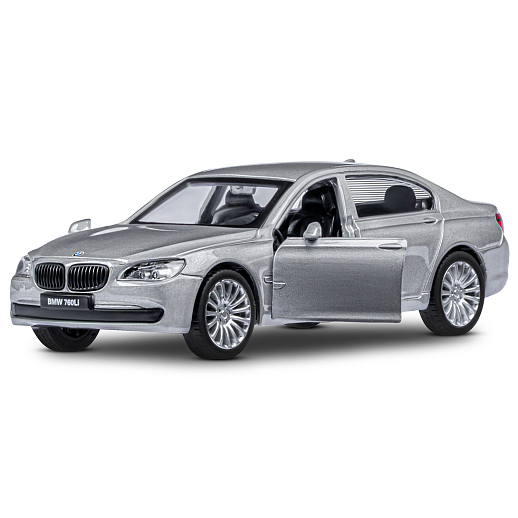ТМ "Автопанорама" Машинка металлическая 1:46 BMW 760 LI, серебряный, откр. двери, инерция, в/к 17,5*12,5*6,5 см в Джамбо Тойз #7