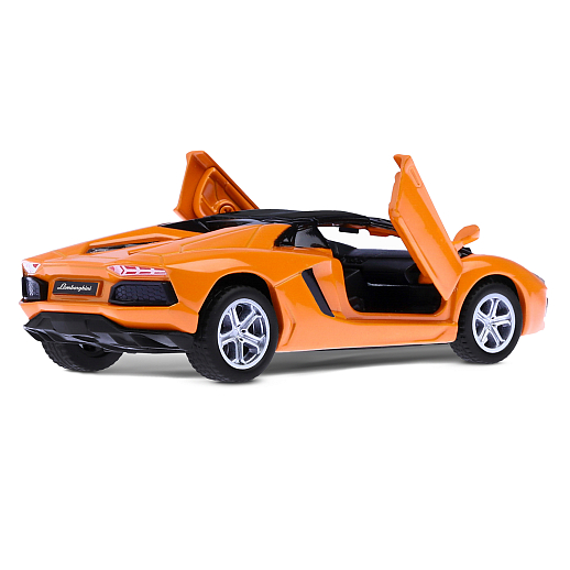 ТМ "Автопанорама" Машинка металл. 1:43 Lamborghini Aventador LP700-4 Roadster, оранжевый, инерция, откр. двери, в/к 16*7,5*5 см в Джамбо Тойз #5