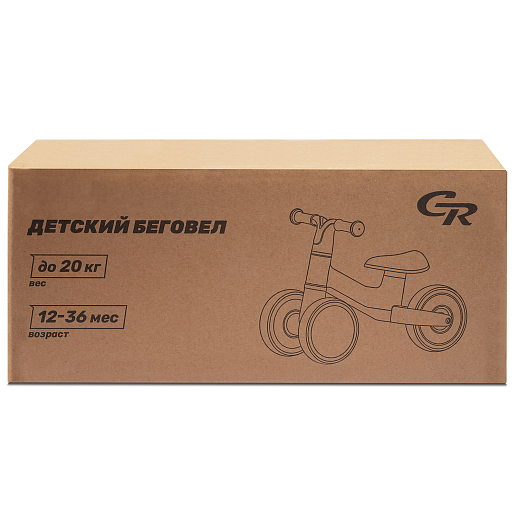 Игрушка, несущая на себе массу тела ребенка, предназначенная для езды: "Беговел четырехколесный", цвет коралловый, CR, артикул CR-BB-01CR в Джамбо Тойз #7