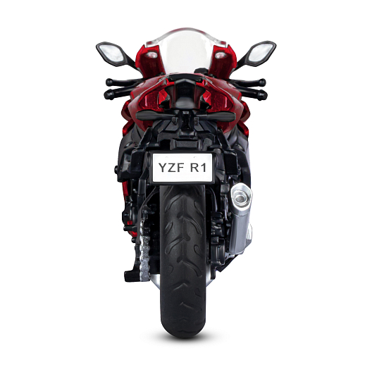 ТМ "Автопанорама" Мотоцикл металлический 1:18 YAMAHA YZF-R1, красный, свободный ход колес, в/к 9,2 х 4,5 х 14 см в Джамбо Тойз #8