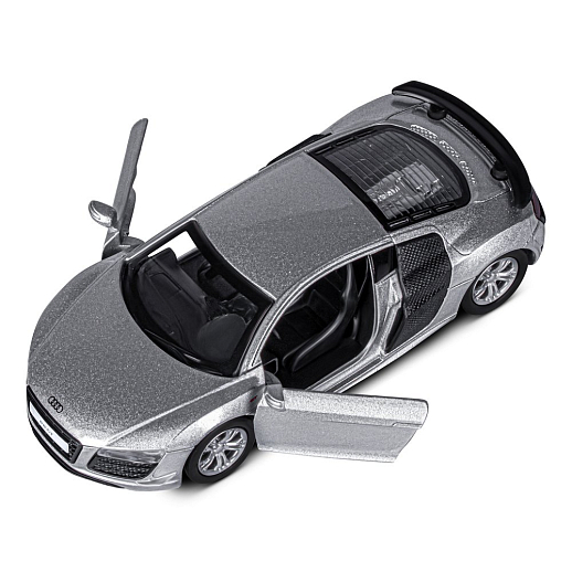 ТМ "Автопанорама" Машинка металлическая 1:43 Audi R8 GT, серебро, откр. двери, инерция, в/к 17,5*12,5*6,5 см в Джамбо Тойз #10