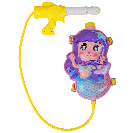 Водный пистолет с рюкзаком "Русалка", фиолетовый, в/п 32,5*19*6,5 см в Джамбо Тойз #6