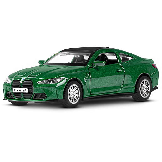 ТМ "Автопанорама" Машинка металлическая 1:42 BMW M4 (G82), зеленый, инерция, откр. двери, в/к 16*7,5*5 см в Джамбо Тойз #14