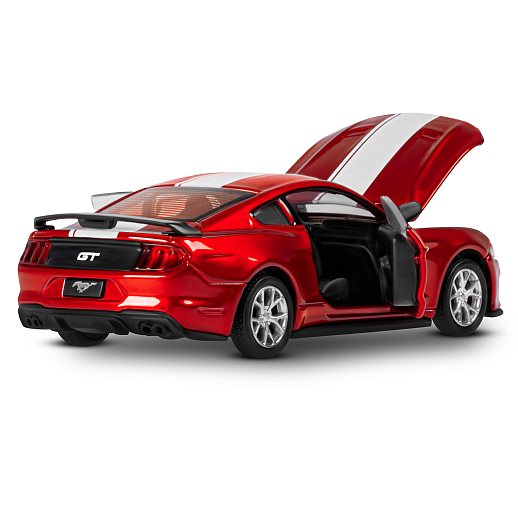 Машинка металлическая 1:43 Ford Mustang GT, красный, тюнинг, откр. двери, свободный ход колес, в/к 23,5*10*4 см в Джамбо Тойз #12