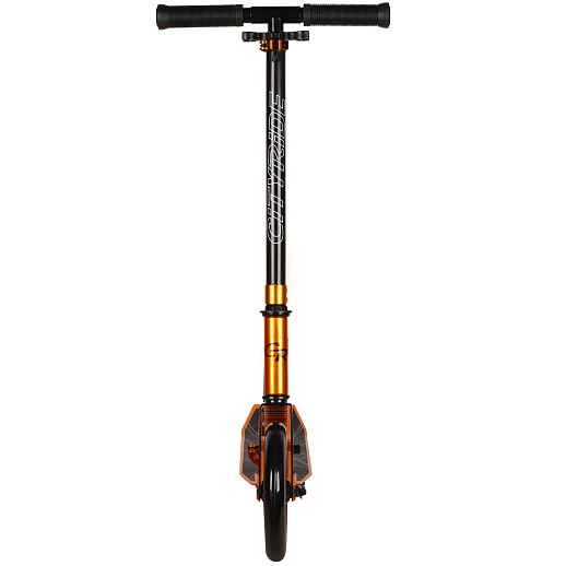 Двухколесный самокат CITYRIDE 200, ал. 50/50%, t-bar сталь, грипсы 135мм TPR, колеса PU 200/200, 86A, подножка, abec 9, цвет Золото в Джамбо Тойз #7
