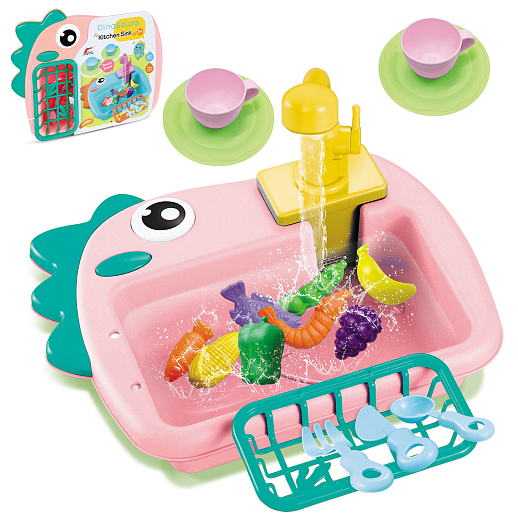 Игровой набор "Раковина-динозаврик", розовый в/к 29,5*8*23,5 см в Джамбо Тойз