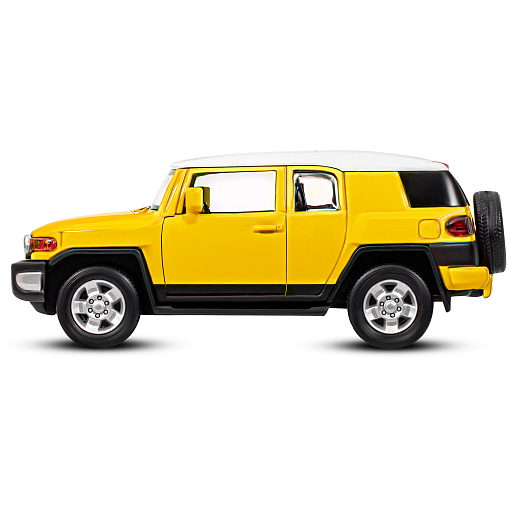 ТМ "Автопанорама" Машинка металлическая 1:32  Toyota FJ Cruiser, желтый, свет, звук, откр. двери, инерция, в/к 17,5*13,5*9 см в Джамбо Тойз #8