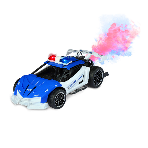 AUTODRIVE_Р/у гоночная машина с паром, М1:22, цвет синий с белым, полиция, в/к 21*10,5*7,5см в Джамбо Тойз #9