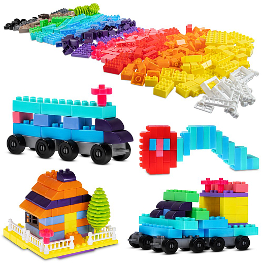 ТМ "Компания Друзей" Набор конструктора, средние детали, 317 деталей, в контейнере 13х12,5х13 см в Джамбо Тойз #40