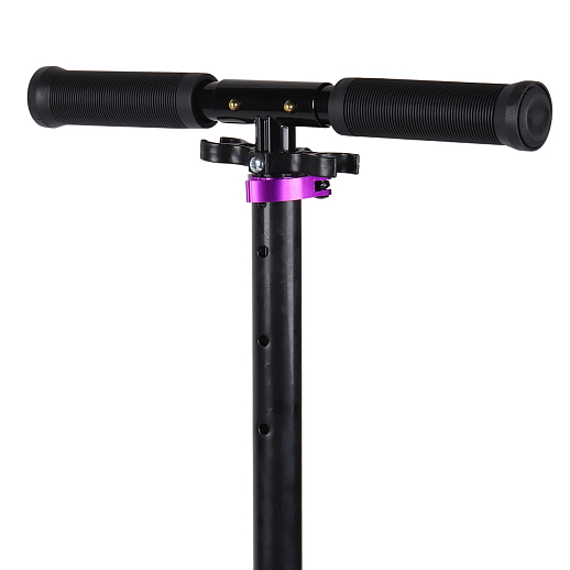 Двухколесный самокат CITYRIDE 200, ал. 50/50%, t-bar сталь, грипсы 135мм TPR, колеса PU 200/200, 86A, подножка, abec 9,  цвет Фиолетовый в Джамбо Тойз #8