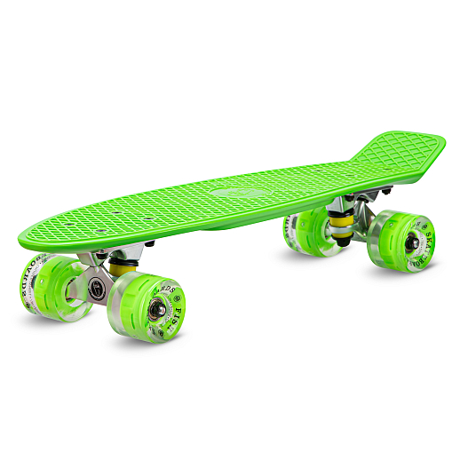 Скейтборд Fish, дека PP р-р 22"х6", колеса 60х45мм 78А, PU, LED, ABEC-7, подвеска алм.3,25" в/п в Джамбо Тойз #2