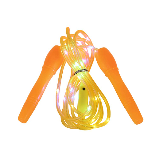 Скакалка детская, светящаяся со светодиодами,  2,4 м, ручки, веревка пластик в Джамбо Тойз #4