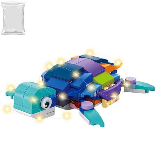 Конструктор 10 в 1 "Черепаха", со светом, в/п в Джамбо Тойз