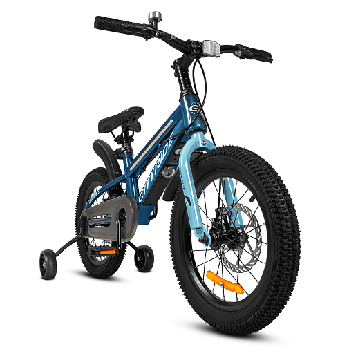 Двухколесный велосипед CITYRIDE, модель CR-B2-10, колеса 16 дюймов, рама сталь, дисковые механические тормоза, свет в раме, балансирные колеса, BT, цвет темно-зеленый в Джамбо Тойз #6