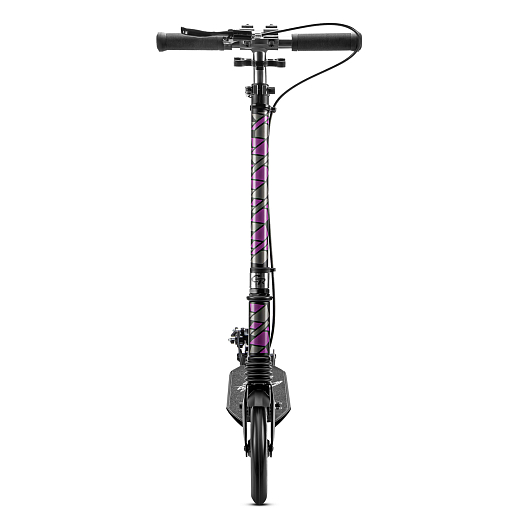 Двухколесный самокат CITYRIDE 200, 100% алюм., диск.тормоз. Дека: 46,5*13,5 см., руль: 90,5-105,5 см. Подножка. Аморт. передний/задний. Колеса PU 200/200 мм. Подшипники: Abec-9. Грипсы: резина. Хомуты хром, замок на руле. Ручной дисковый задний тормоз. в Джамбо Тойз #3