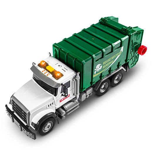 AUTODRIVE_Фрикционный Мусоровоз, подвижные элементы, 3 контейнера в компл., звук,свет,на бат.,в гофрокор. 31*11*14,5см в Джамбо Тойз #15